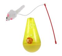 BELLIFFY Slow Feeder Tumbler Cat Treat Dispensing with Mouse Design Interactive Puzzle Feeder for Indoor Cats Pet Slow Feed to Control Eating Speed and Prevent Overeating