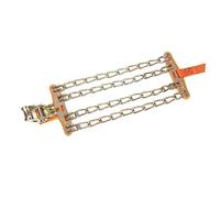 BELLIFFY Snow Chains Anti-skid Iron Chains for Car Suv Truck Tires Winter Medium Size 4-path Single Strip Suitable for Snow and Ice Road Conditions Random Color