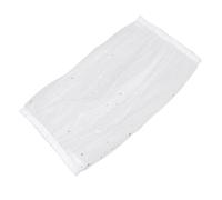 BELLIFFY Splash-proof White Birdcage Cover 41cm High with Breathable Mesh Netting, Dust-protective Parrot Cage Accessory Suitable for 35x46cm Long-side Bird Cages at Night