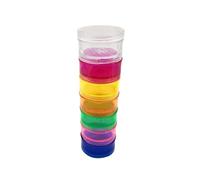 BELLIFFY Stackable Weekly Pill Box Organizer with Color-Coded Compartments Portable Mini Sealed Plastic Pill Case for Daily Medicine Storage and Travel Convenience