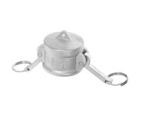 BELLIFFY Stainless Steel Camlock Quick Coupling Dc Type Dust Cap Corrosion-Resistant Hose Fitting with Leak-Resistant Seal for Tanker Ball Valve Systems Easy Installation and Industrial Use