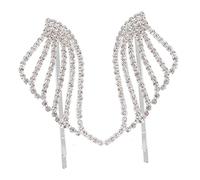BELLIFFY Stylish Silver Hairpin Wings Clip Hair Jewelry for Women Girls Delicate Hairpin for Daily Use