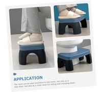BELLIFFY Thickened Plastic Toilet Step Stool Nonslip Bathroom Footstool for Adults Anti-Rolling Design Fits Toilets Supports Healthy Squatting Posture for Easier Bowel Movements