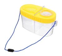 BELLIFFY Two-way Insect Observation Box with Magnifying Lid for Educational Exploration Yellow Portable Biological Viewer for Boys and Bug Research and Outdoor Learning Random Color