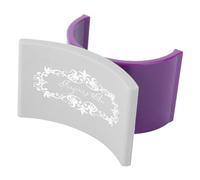 BELLIFFY U-shaped Manicure Hand Pillow Portable Removable Silicone Cushion for Nail Art Comfortable Hand Rest for Technicians Suitable for Beauty Salons and Home Use Purple