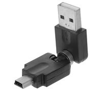 BELLIFFY USB 5pin to Mini USB Adapter Connector for Devices Tablets Faster and Stable Data Transfer Adaptable Design Rubber and Aluminum Alloy Sturdy Black Otg Cable Accessory