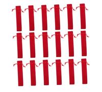 BELLIFFY Velvet Pen Pouch Drawstring Single Pen Bag Pencil Case Red Double-Sided Thickened Velvet Luxurious Feel Organiser for Personal Use and Professional Settings