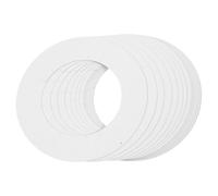 BELLIFFY Wax Warmer Protective Paper Rings Pads for Waxing Machine Collars, Disposable Universal Wax Warmer Mats, 20 Pieces White Pads for Home and Professional Hair Removal