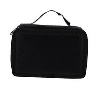 BELLIFFY Wear-Resist Sketch Pencil Case Multi-Holes Pencil Bag 72 Colors Art Storage Pouch Black for Students Artists School Supplies