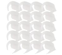BELLIFFY White Collar Sweat Absorption Stickers Made of Air-laid Paper and Non-woven Fabric 20pcs Invisible Perspiration Absorbent Pads for Men and Women Suitable for Summer Shirts