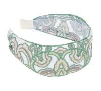 BELLIFFY Wide Floral Embroidery Headband for Women Comfortable Gauze Material Non-slip Hair Accessory for Face Washing and Everyday Wear Sweet Stylish Hairband