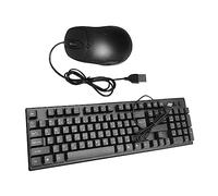 BELLIFFY Wired Usb Keyboard and Mouse for Computer Office Work Simple Keyboard Arabic Characters for Home and Office Use Random Style