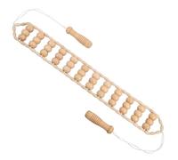 BELLIFFY Wood Back Massager Roller Manual Leg Massager Roller Wooden Therapy Massage Tool Design Relieves Fatigue for Personal Massages and Home Use on Shoulders and Stomach