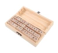 BELLIFFY Wooden Alphabet for Crafts Journaling Storage Box Wood for DIY Projects