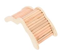 BELLIFFY Wooden Hamster Ladder Toy Hamster Bridge Plaything for Exercise and Mood Relief - Natural Wood Climbing Platform for Small Pets Including and Mice in Cage Or Habitat