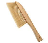 BELLIFFY Wooden Handle Bed Brush Plastic Bristles Yellow, Dusting Cleaning Brush for Home and Clothes
