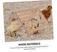 BELLIFFY Wooden Rooster Standing Frame Safe Hen Perch for Chickens Parrots Easy to Install Eco Friendly Pet Accessory
