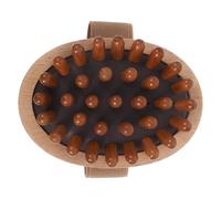 BELLIFFY Wooden Scalp Massage Brush with Inflatable Palm Massager Handheld Back Massager for Full Body Relaxation and Stress Relief