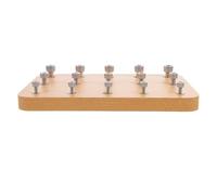 BELLIFFY Wooden Screw and Peg Rehabilitation Board for Hand Eye Coordination Training, Finger Exercise Peg Manipulation Device for Occupational Therapy and Hand Rehabilitation