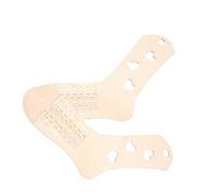 BELLIFFY Wooden Sock Blocker with Hollow Heart Pattern Smooth Surface DIY Woven Sock Model for Knitting and Crochet Durable Natural Wood Stocking Display Prop for Wet Shaping