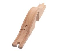 BELLIFFY Wooden Train Bridge Expansion Set Durable DIY Wood Track Pieces for Creative Railway Assembly Compatible with Major Train Tracks Enhances Spatial Thinking and Family Interaction