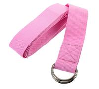 BELLIFFY Yoga Tension Strap Pink Stretching Yoga Rope for Pilates Fitness Flexibility Training and Posture Correction Non-elastic Auxiliary Band for Muscle Relaxation and Physical Therapy