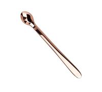 BELLIFFY Zinc Alloy Eye Cream Spoon Small Portable Beauty Tool for Eye Fatigue Relief Massage Lightweight Makeup Applicator Rose Golden Compact Design for Circulation Boost