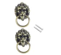 BELLIFFY Zinc Alloy Lion Head Pull Handle Vintage Chinese Style