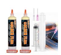 Bellifluous Solder Flux, Soldering Flux, 2 Pack Flux Soldering Paste with 4 Needles and 2 Push Rod, No Cleaning Solder Paste for IC/CPU/PCB/LED/BGA/SMD Precision Electronic Soldering and Repair