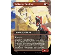 Belligerent Yearling (Borderless Art) (foil) | Lost Caverns of Ixalan