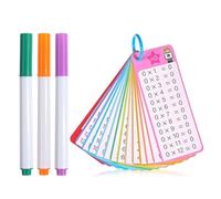 Belligern 0-12 Multiplication Flash Cards Times Tables Multiplication Tables for Kids with Keychain,with 3 Colored Pens,Easy to Carry and Use at Any Time,Suitable for Students from Grade 1 to Grade 3
