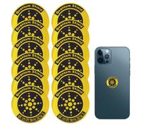 Belligern 12 Stickers Emf Blocker Emf Stickers Emf Blocker for Phone Emf Stickers for Phones Anti-Radiation Stickers for Laptops and Tablets to Block 5g Wi-Fi Bluetooth Protection Neutralizer (Gold)