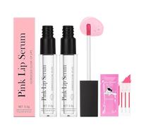 Belligern 2 PCS Pink Lip Serum Plump It Lip Gloss Sets for Women Plump It Lip Plumper Lip Serum Comes with 3 Lip Glosses Moisturizing and Reducing Fine Lines Nourishing and Repairing Lip Oil