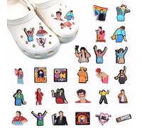 Belligern 25PCS Harry Shoes Charms,Harry Styles Shoes Charms Shoe Charms for Harry Singer Shoe Decoration Charms for Harry Suitable for Men and Women Birthday Party Adult Teen Children Gift