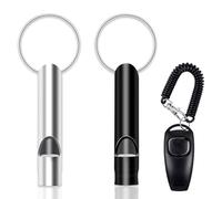 Belligern 3pcs Dog Whistles for Recall Dog Whistle to Stop Barking Dog Training Whistle for Recall Dog Whistle Dog Recall Whistle Suitable for Most Breeds of Dogs Recall with 1pc Clicker