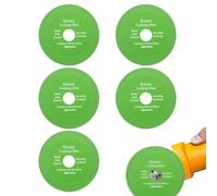 Belligern 5 PCS Rock Slab Grinding Disc, Diamond Fine Grit, Green, Angle Grinder Compatible, 100x15x20 mm