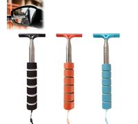 Belligern Car Mirror Squeegee 3 PCS Wing Mirror Squeegee, Retractable Side Mirror Squeegee, Portable Mini Car Rearview Mirror Wiper, Wing Mirror Wiper Universal Car Accessories