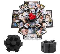 Belligern Explosion Gift Box 6 Sides Explosion Box Surprise DIY Photo Box Gift Explosion Gift Box for Chocolate Bars Suitable for Weddings Birthdays Valentine Day Anniversary Christmas and Festivals