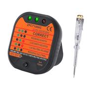 Belligern Socket Tester with RCD Trip 220-250V Mains Outlet Polarity Voltage Detector and Display