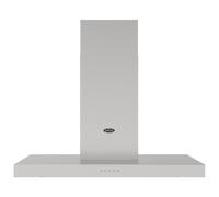 Belling BEL COOKCENTRE CHIM 90T STA 1663 90cm Flat Chimney Hood - STAINLESS STEEL