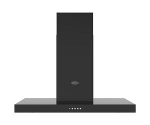 Belling 444411666 110cm COOKCENTRE T Shaped Chimney Hood in Black 3 Fa