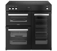Belling 444411795 90cm Wide Cookcentre Induction Range Cooker in Black