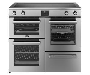 Belling 444411802 100cm Wide Cookcentre Induction Range Cooker in Stai