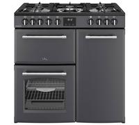 Belling 444411819 90cm Wide Farmhouse Dual Fuel Range Cooker in Anthra
