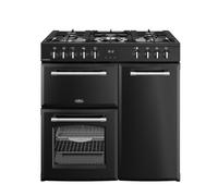 Belling 444411820 90cm Wide Farmhouse Dual Fuel Range Cooker in Black