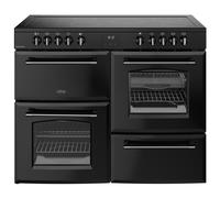 Belling Farmhouse 110cm Electric Ceramic Range Cooker - Black