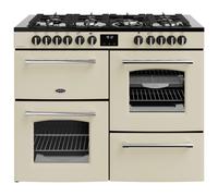Belling 444411839 110cm Wide Farmhouse Dual Fuel Range Cooker in Cream