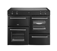 Belling Farmhouse 110Ei 110cm Electric Range Cooker with Induction Hob - Black - A/A Rated, Black