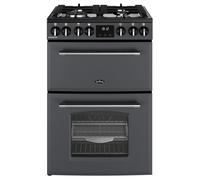BELLING Farmhouse 60DF Dual Fuel Cooker - Anthracite & Chrome, Silver/Grey,Black