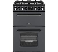 BELLING Farmhouse 60DF Dual Fuel Cooker - Anthracite & Chrome, Silver/Grey,Black